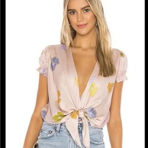 Capulet Silky Polly Bodysuit In Floating Floral